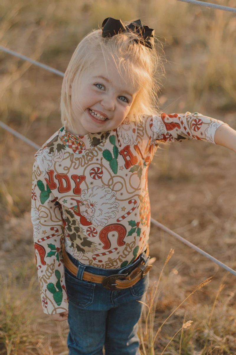 Howdy Santa Mesh Top - Youth Sizes