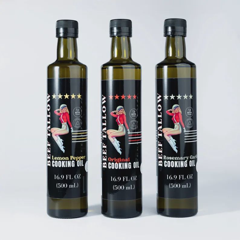 Tallow Oil Cooking Trio
