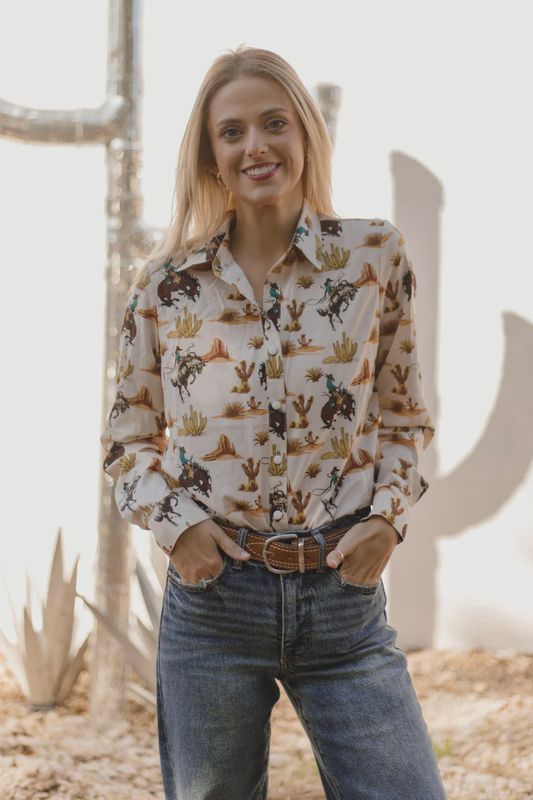 Down in the Desert Button Up