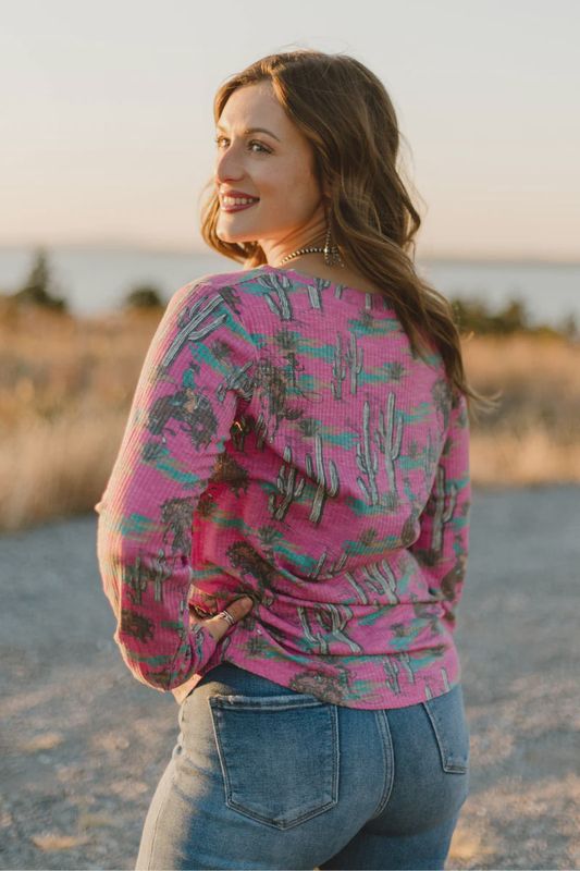Blush &amp; Broncs Top