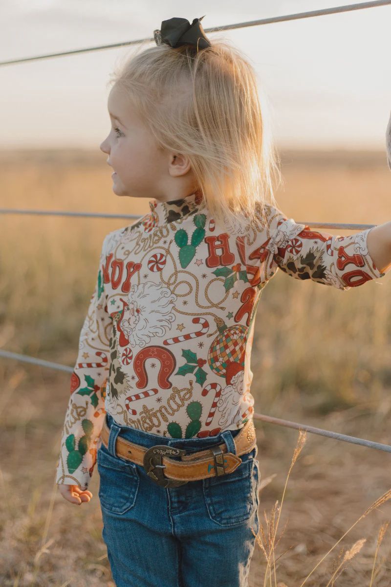 Howdy Santa Mesh Top - Youth sizes