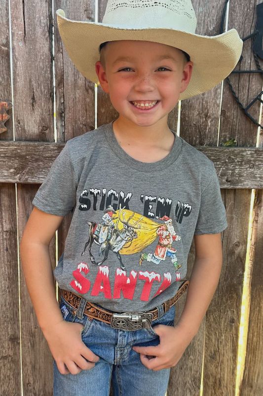 Stick em Up Santa Kids Tee