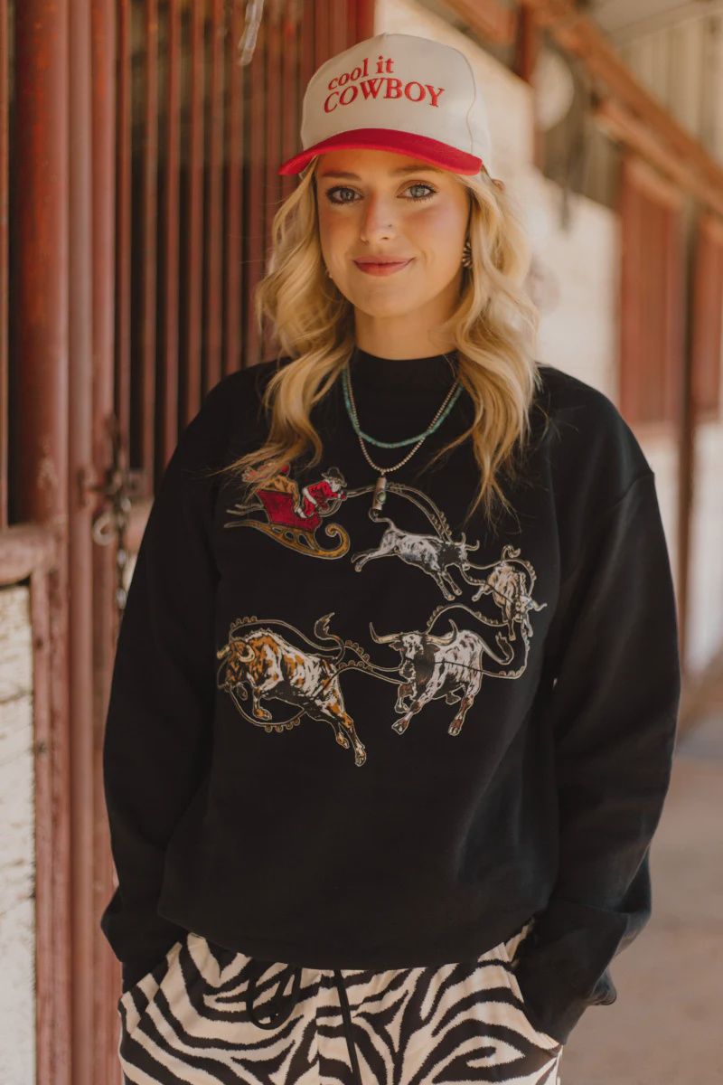 Santa&#39;s Cattle Drive Sweatshirt