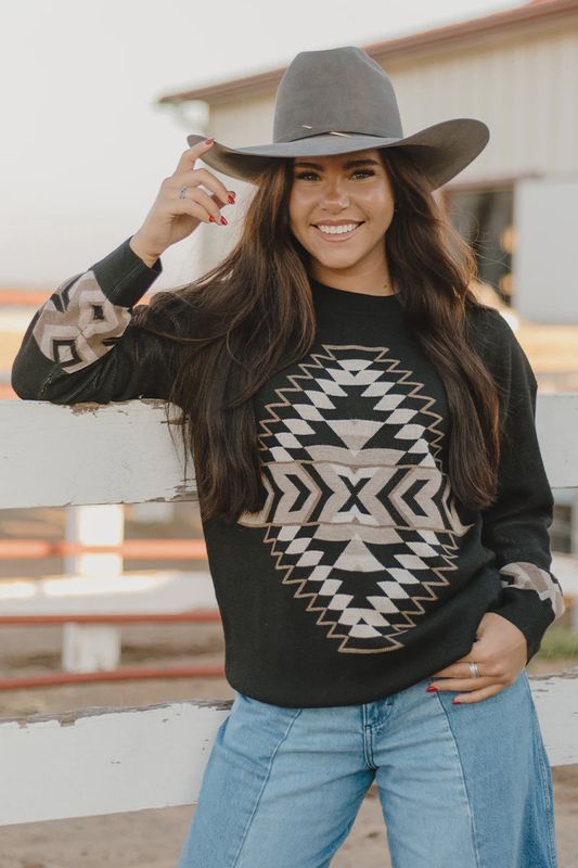 Night Aztec Sweater