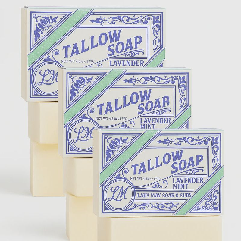 All Natural Tallow Soap  (3 pack)