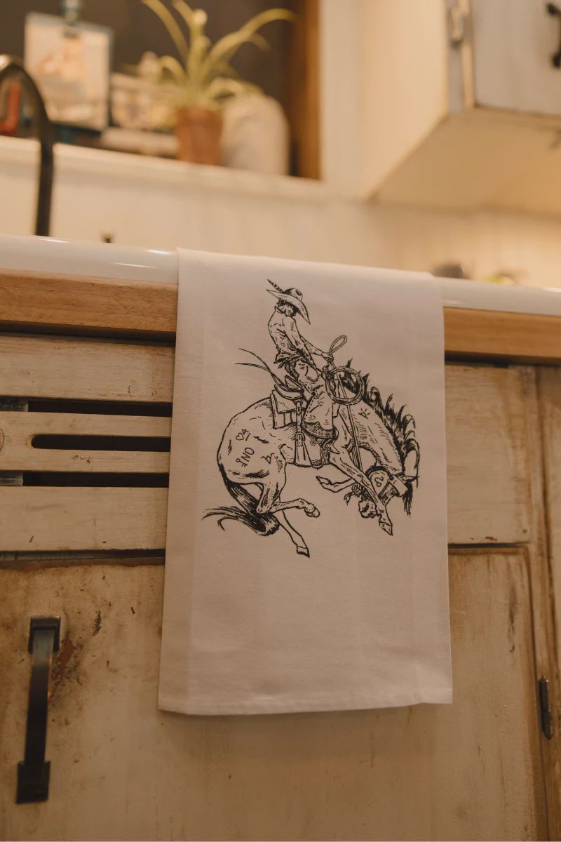 The Boots &amp; Broncs Tea Towel Collection