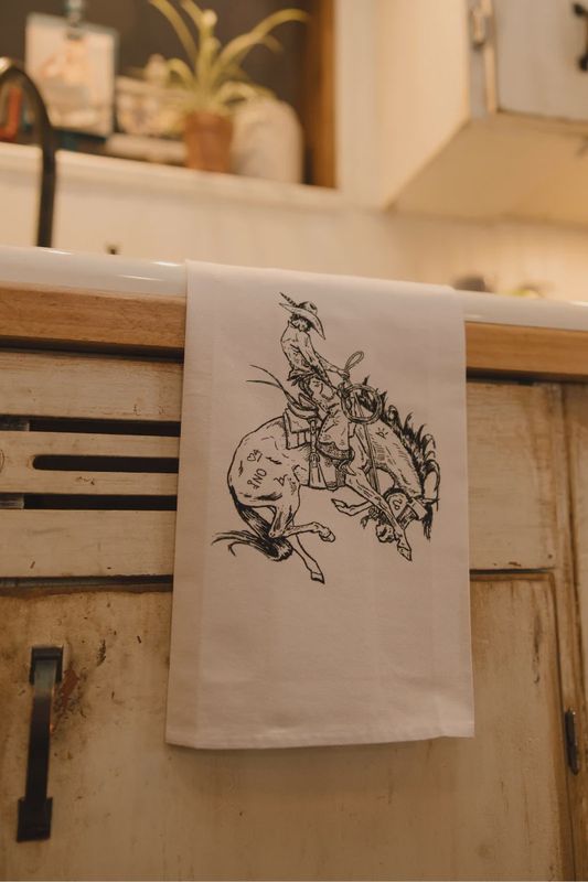 The Boots &amp; Broncs Tea Towel Collection