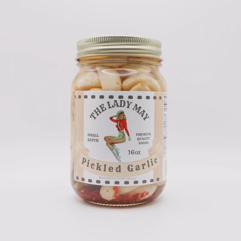 Zesty Pickled Garlic - 16 oz jar
