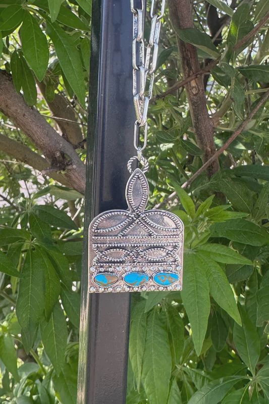 Stitched In Stone Necklace (Small Stones)