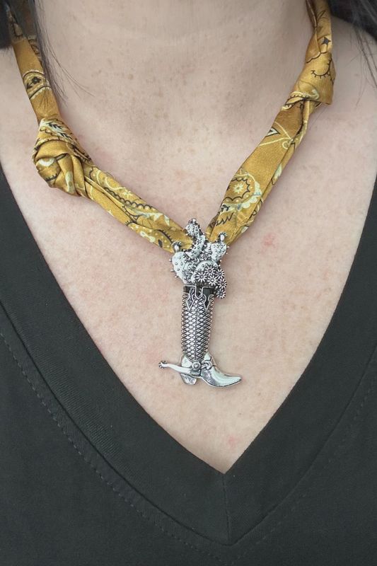 Golden Cactus Necklace