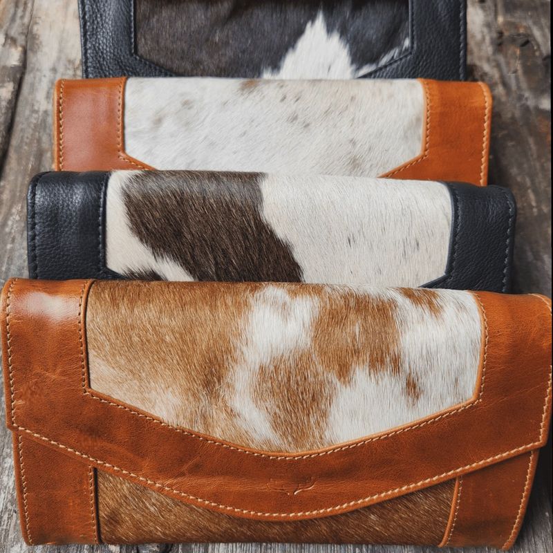 Full Size Wallet - Genuine Hair on Hide