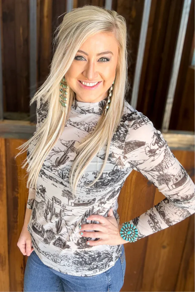 The Old Days Mesh Top