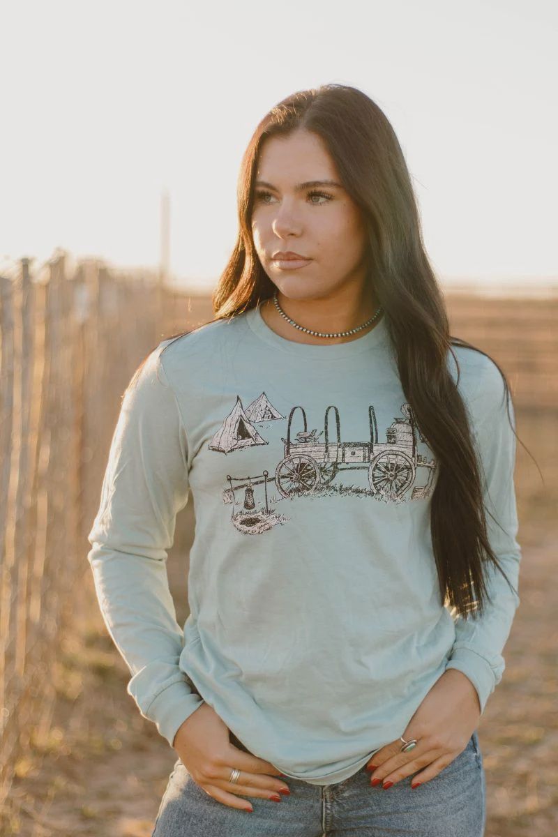 Country Blu Long Sleeve Tee