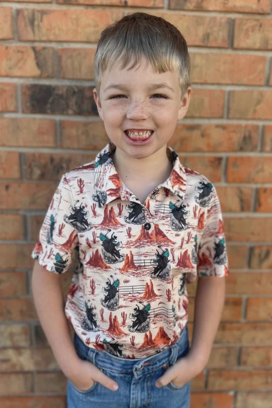 Golden Buckaroo Polo - Youth sizes