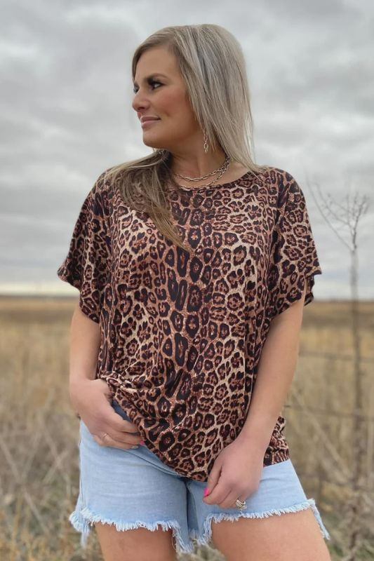 Cowgirl Cozy Cheetah Top