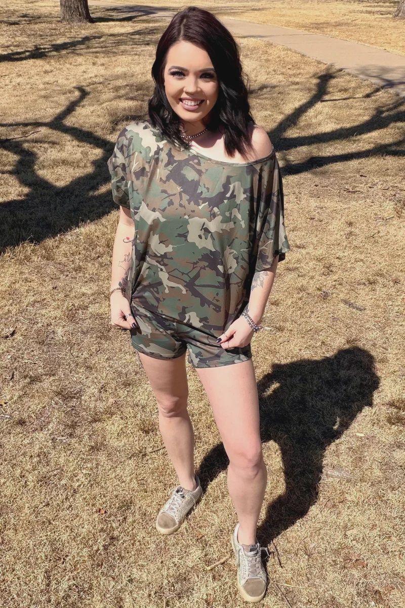 Cowgirl Cozy Camo Top