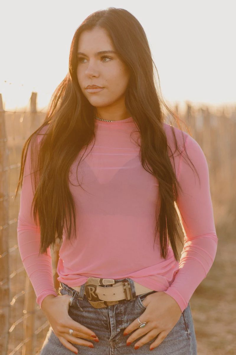 Meshed Out in Light Pink