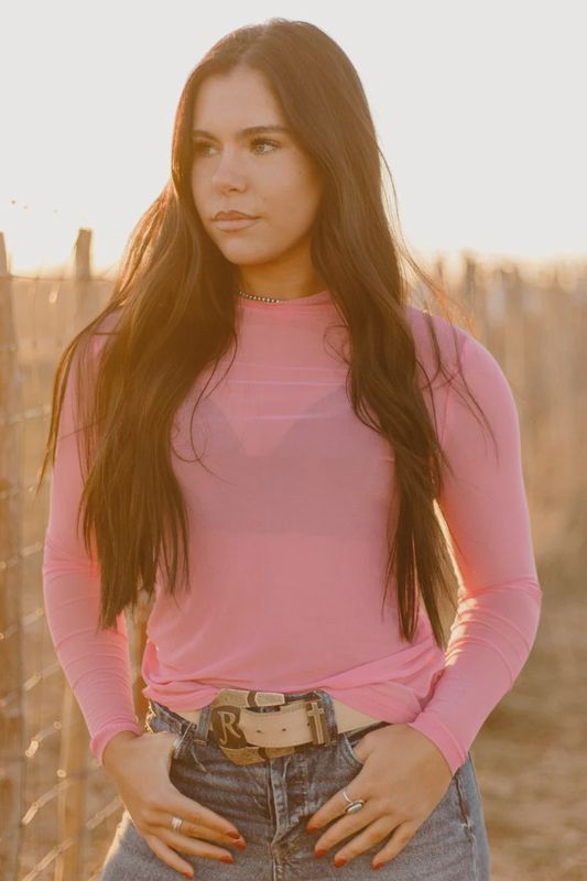 Meshed Out in Light Pink