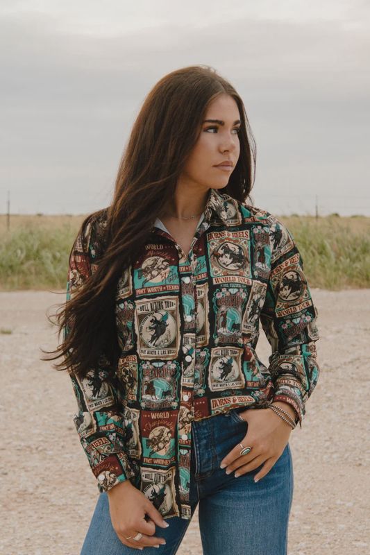 Vintage Rodeo Button Up Shirt