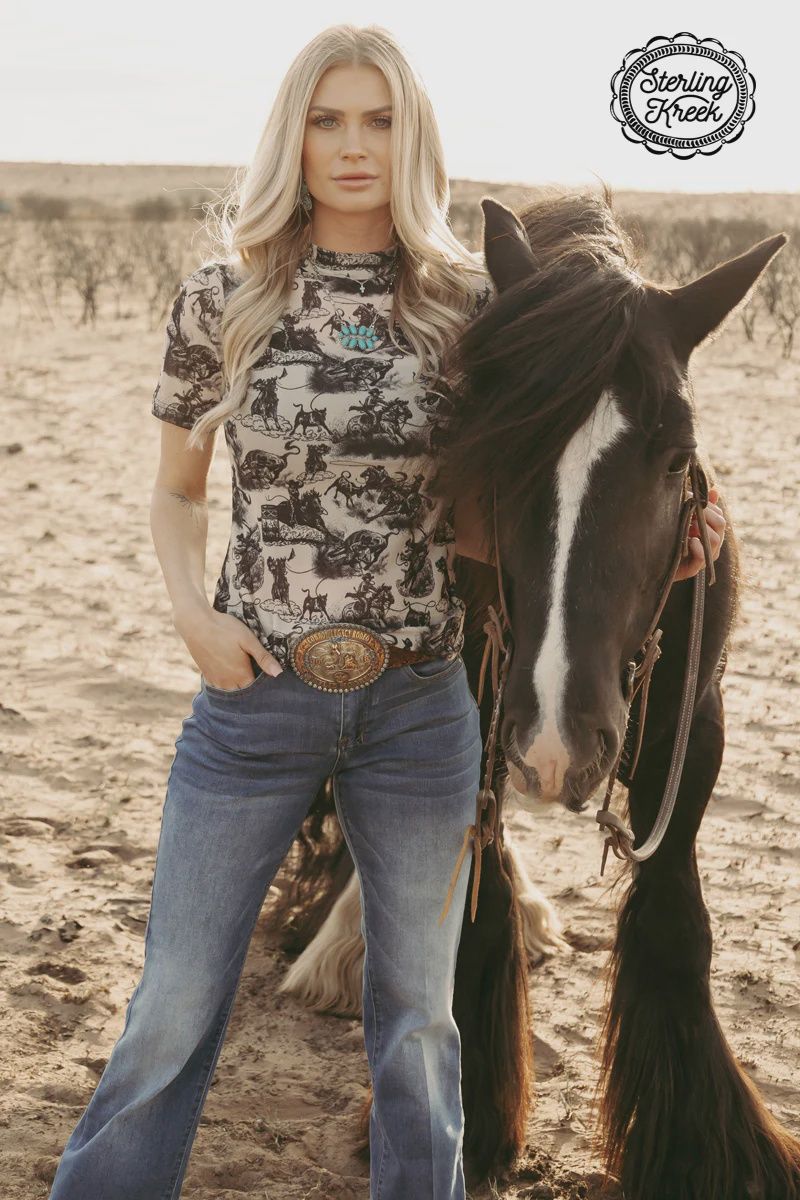 Amarillo By Morning Mesh Top