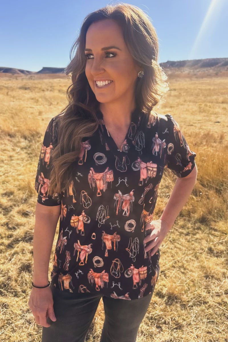 Saddle Room Top