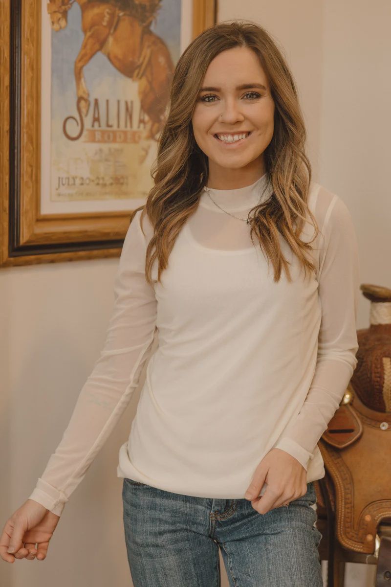 Meshed Out In Ivory