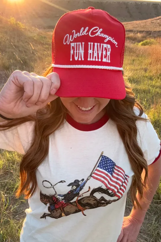 World Champion Fun Haver Cap - Red