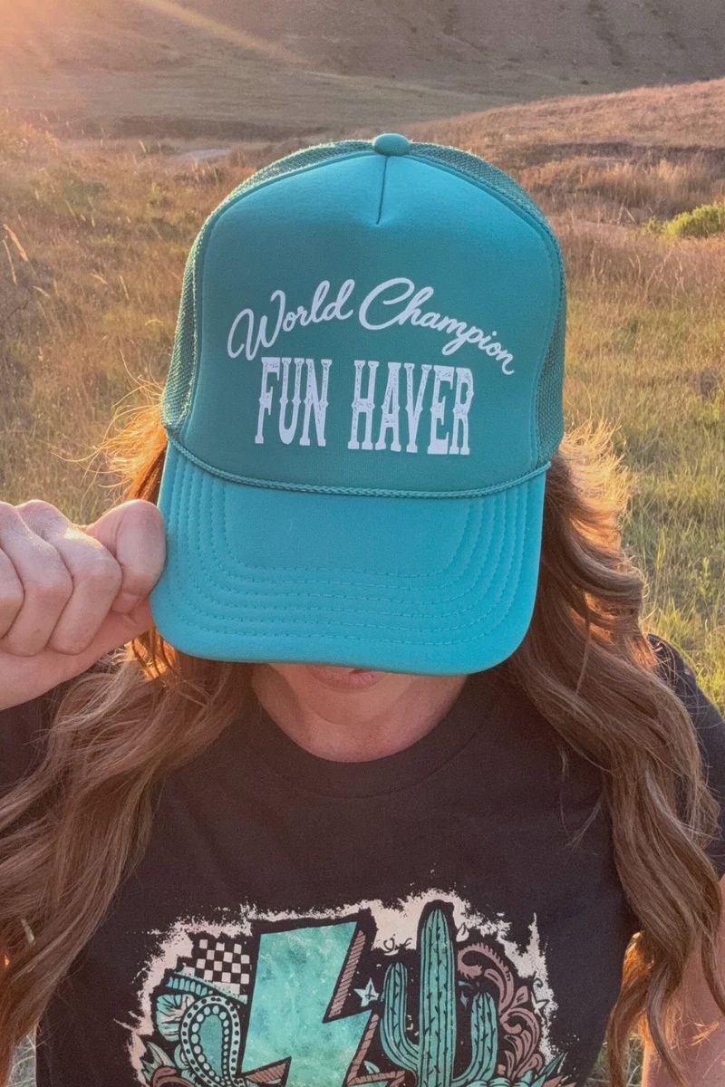 World Champion Fun Haver Cap - Turquoise