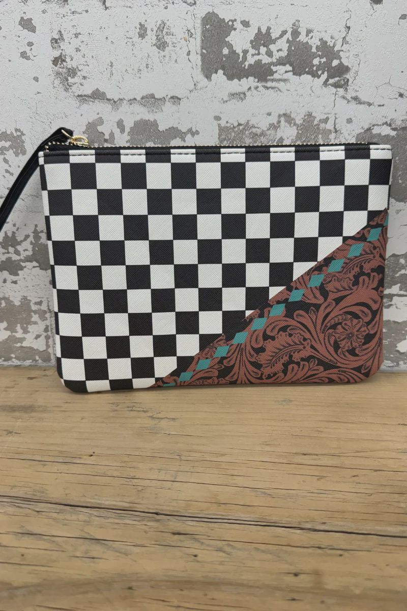 Cowgirl Check Cosmetic Bag