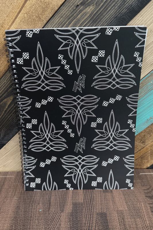 Stitched In Black Large Notebook