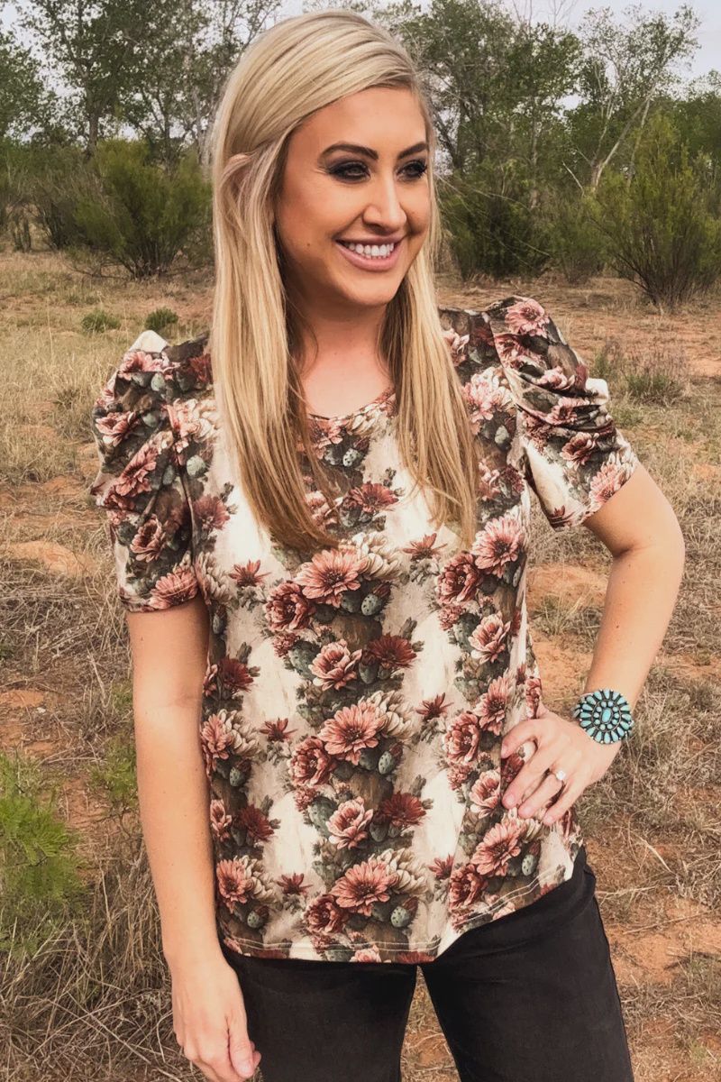 Cactus Bloom Top