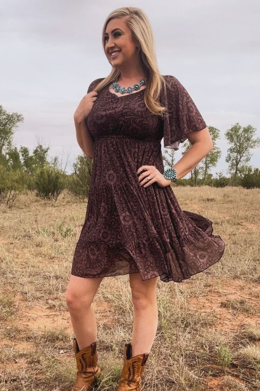 Bronzed Bloom Dress