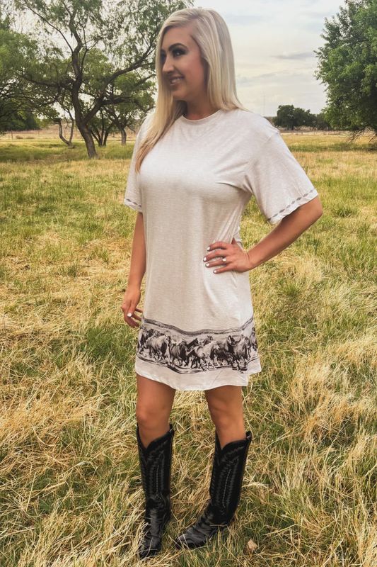 Silver Spur T- Shirt Dress