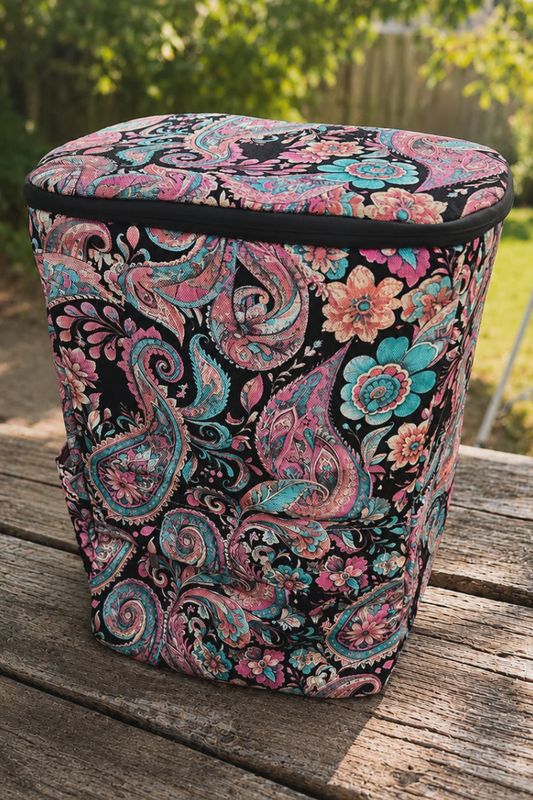 Midnight Paisley Backpack Cooler
