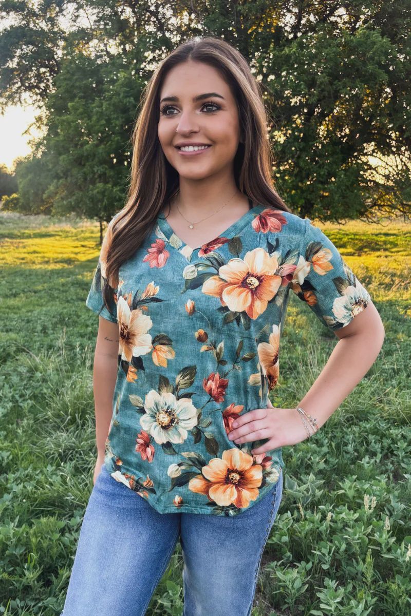 Wildflower Sage Top
