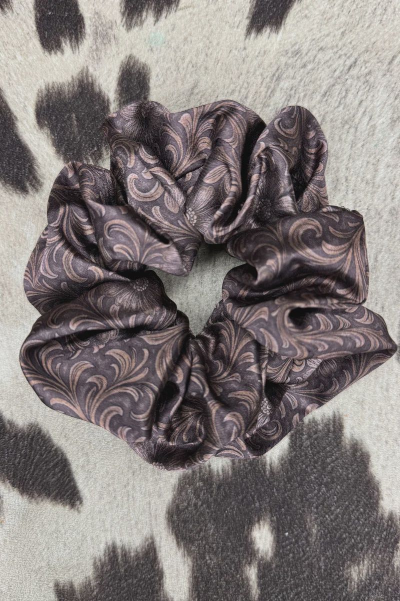 Bronzed Bloom Scrunchie