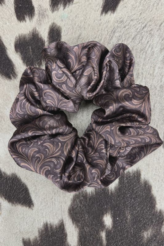 Bronzed Bloom Scrunchie