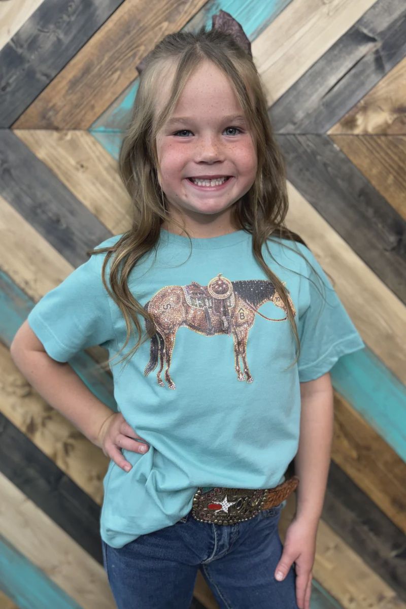 Mini Rhinestone Cowhorse