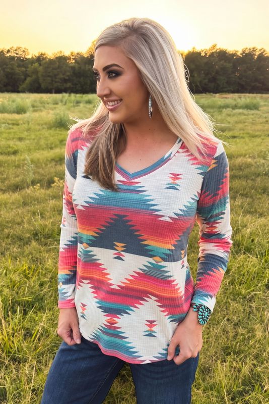 Santa Fe Aztec Top