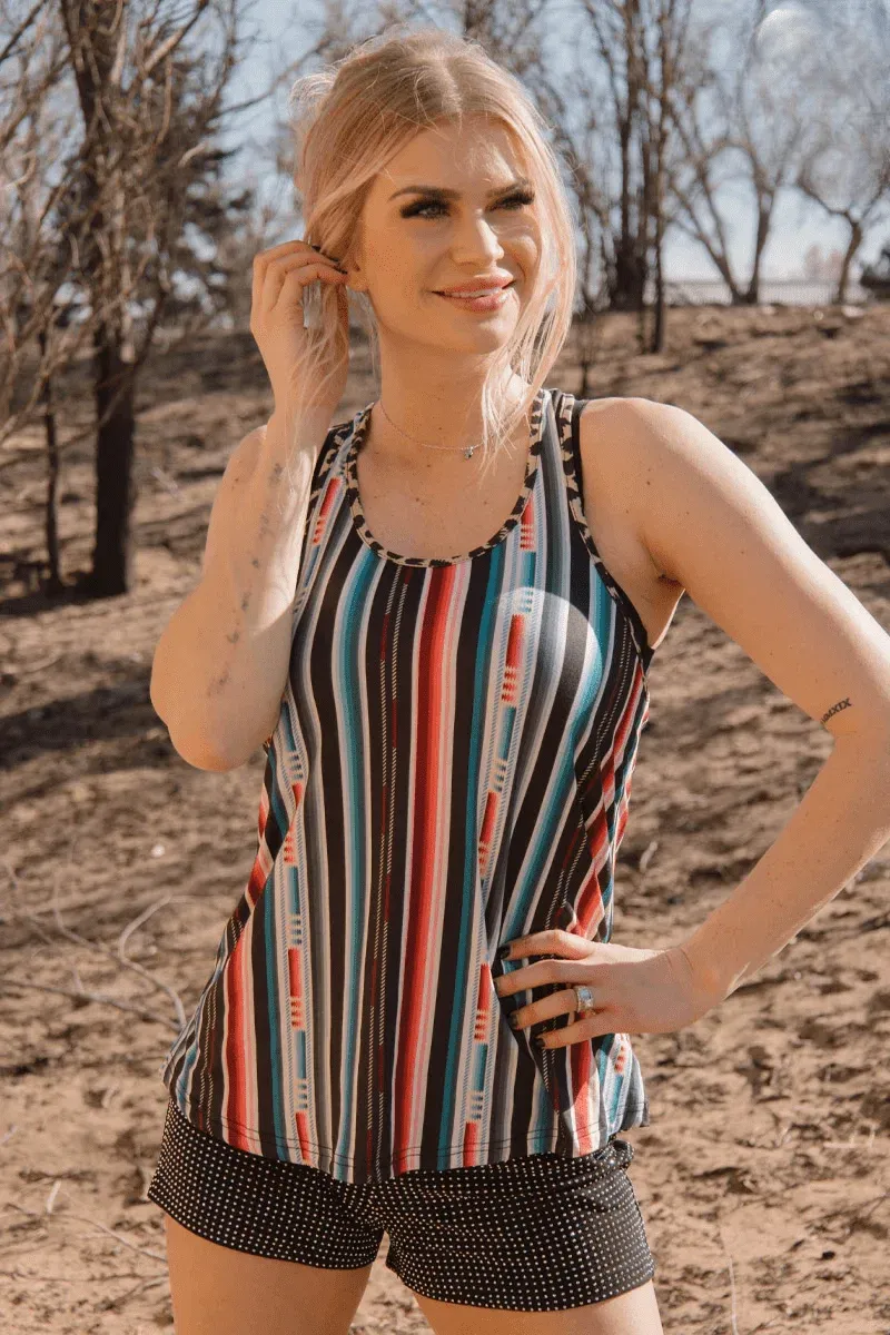 Somewhere In Serape Tank Top