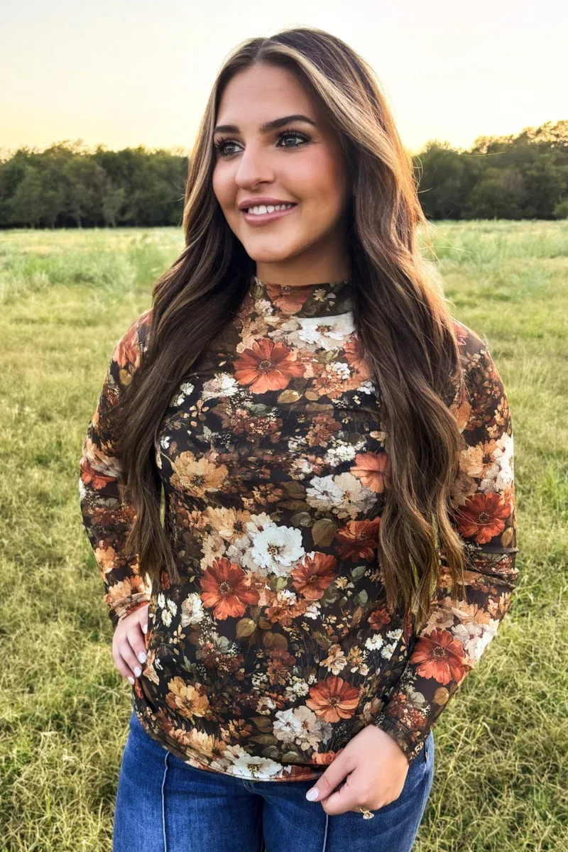 Maple Bloom Mesh Top
