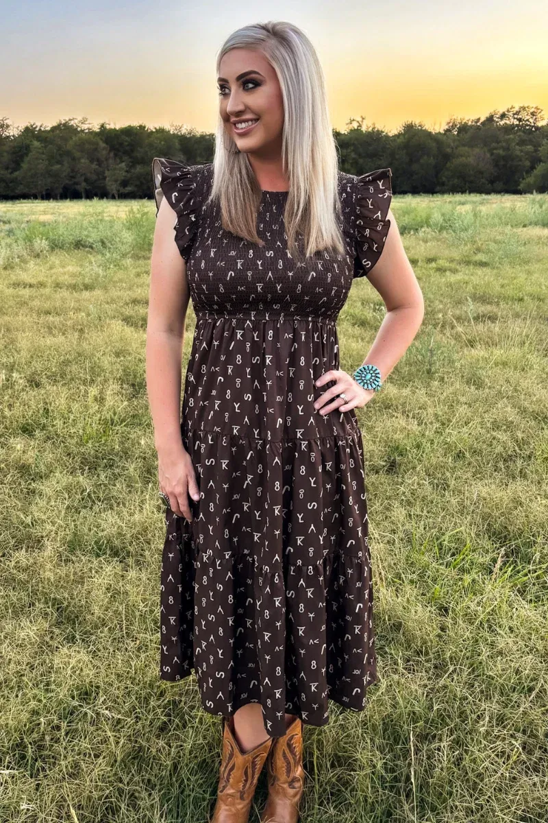 Ranch Stamped Dress