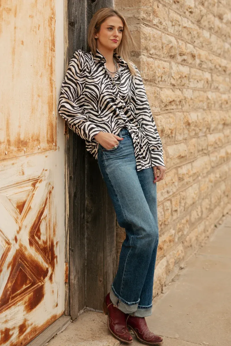 Cowgirl Safari Button Up