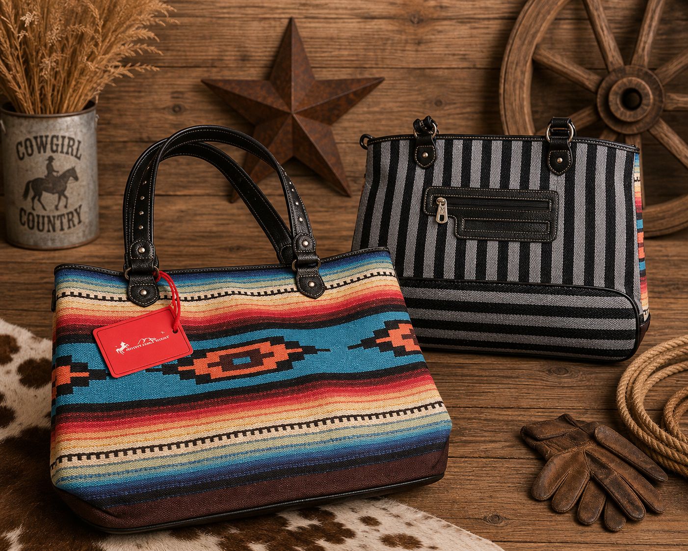 Montana West Aztec Western Tote