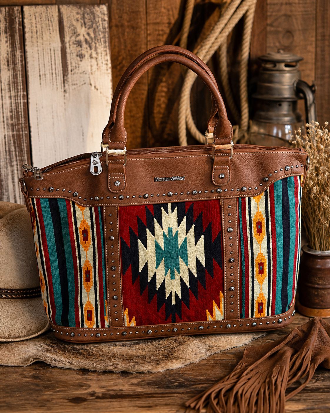 Montana West Aztec  Weekender Bag