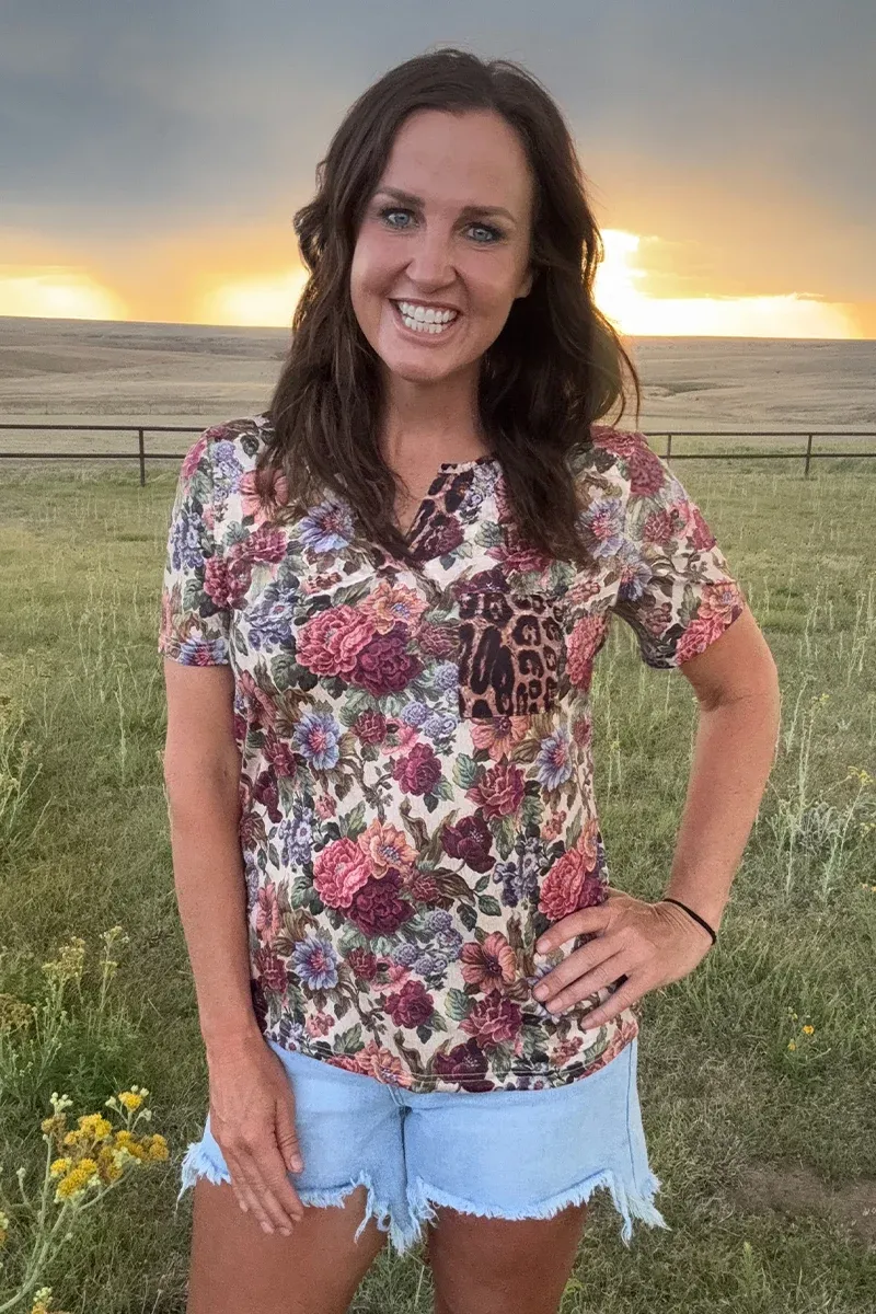 Wild Vintage Floral Top