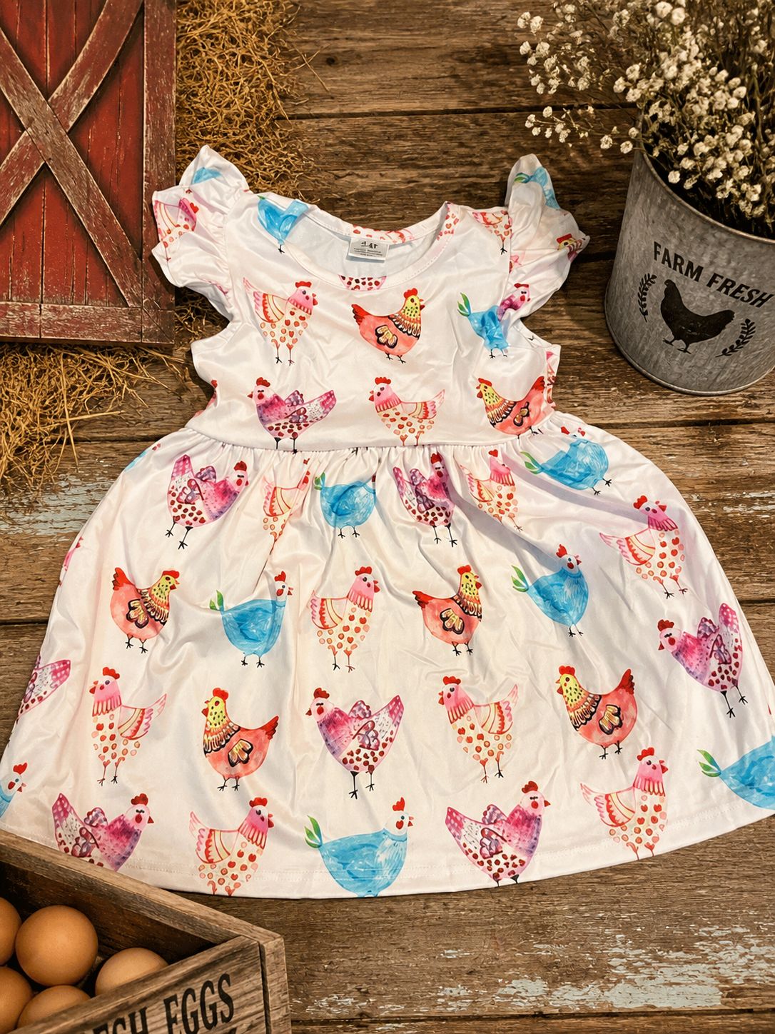 Little Chickadee Farm Dress