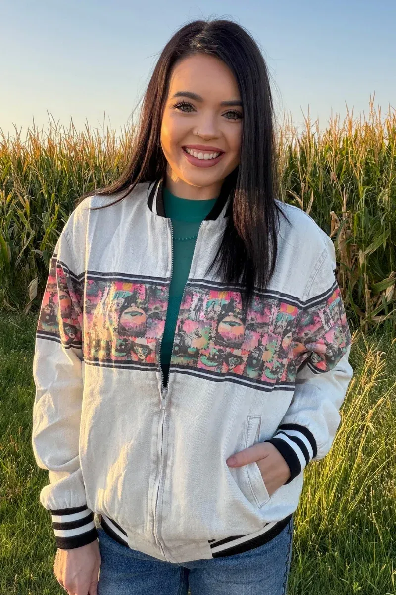 Cosmic Cowgirl Bomber Jacket