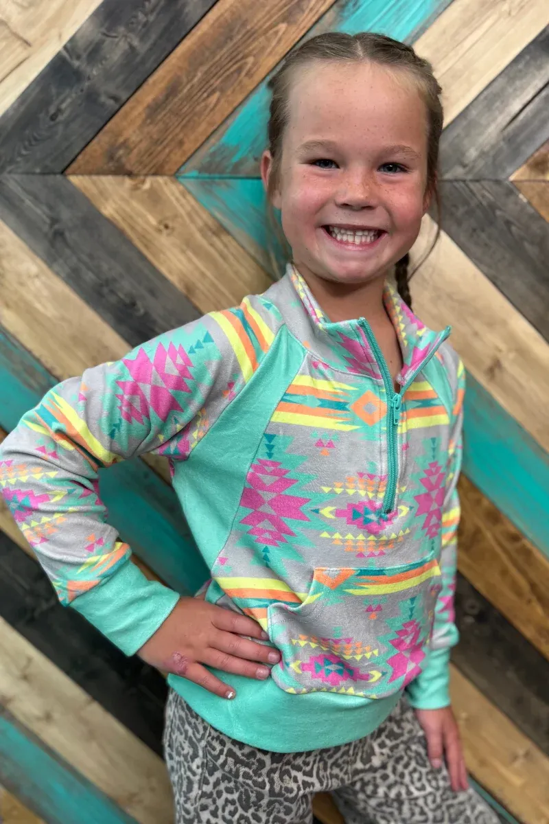 Mini Aztec Daydream Pullover