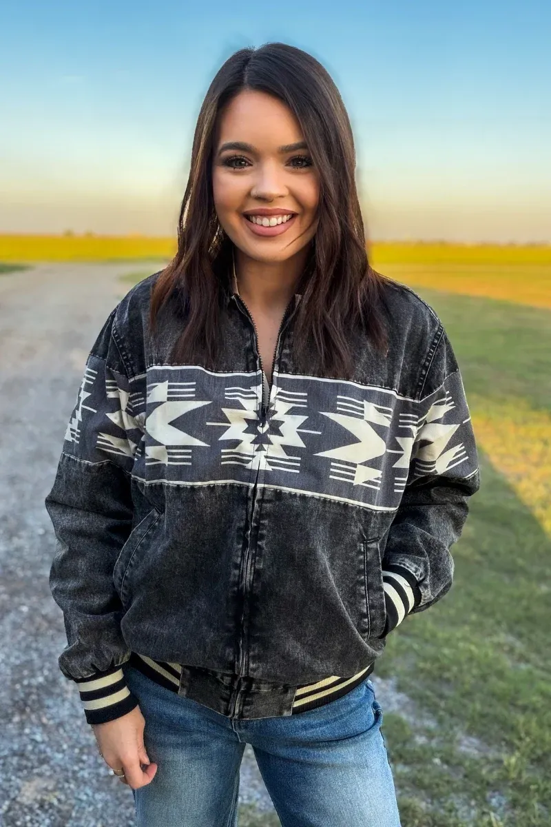 Midnight Outlaw Bomber Jacket